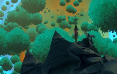 metin için alanı olan soyut kavramsal yaratıcı arkaplan 