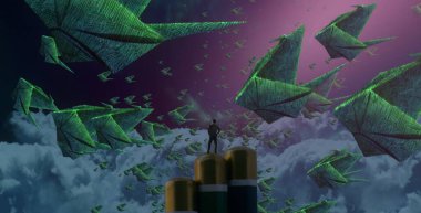 metin için alanı olan soyut kavramsal yaratıcı arkaplan 