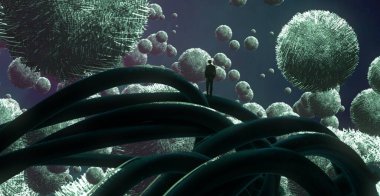 metin için alanı olan soyut kavramsal yaratıcı arkaplan 