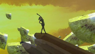 metin için alanı olan soyut kavramsal yaratıcı arkaplan 