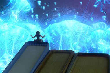 metin için alanı olan soyut kavramsal yaratıcı arkaplan 