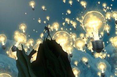 metin için alanı olan soyut kavramsal yaratıcı arkaplan 