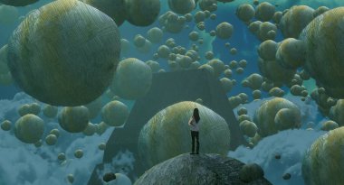 metin için alanı olan soyut kavramsal yaratıcı arkaplan 