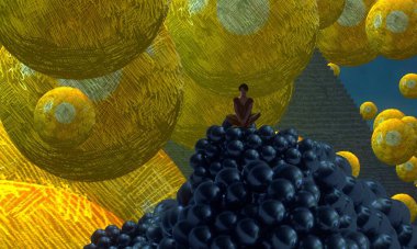 metin için alanı olan soyut kavramsal yaratıcı arkaplan 