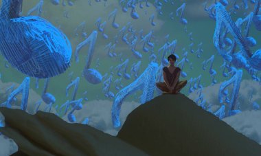 metin için alanı olan soyut kavramsal yaratıcı arkaplan 