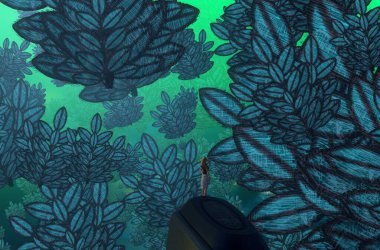 metin için alanı olan soyut kavramsal yaratıcı arkaplan 