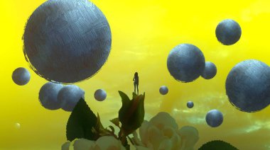 metin için alanı olan soyut kavramsal yaratıcı arkaplan 