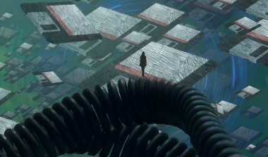 metin için alanı olan soyut kavramsal yaratıcı arkaplan 