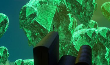 metin için alanı olan soyut kavramsal yaratıcı arkaplan 