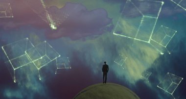 metin için alanı olan soyut kavramsal yaratıcı arkaplan 