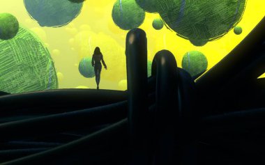 metin için alanı olan soyut kavramsal yaratıcı arkaplan 