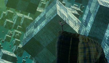 metin için alanı olan soyut kavramsal yaratıcı arkaplan 