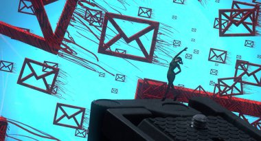 metin için alanı olan soyut kavramsal yaratıcı arkaplan 