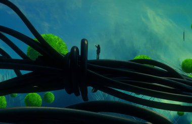 metin için alanı olan soyut kavramsal yaratıcı arkaplan 