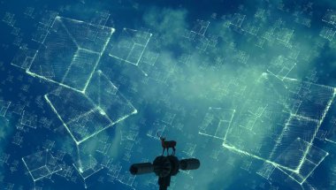 metin için alanı olan soyut kavramsal yaratıcı arkaplan 