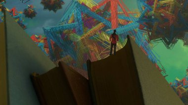 metin için alanı olan soyut kavramsal yaratıcı arkaplan 