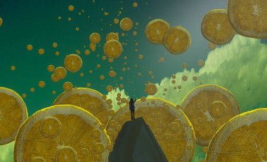 metin için alanı olan soyut kavramsal yaratıcı arkaplan 