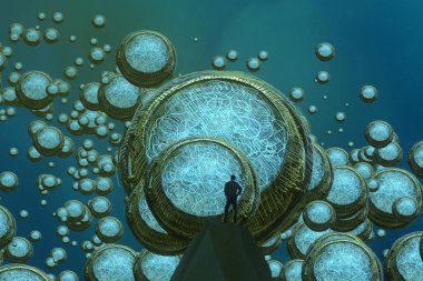 metin için alanı olan soyut kavramsal yaratıcı arkaplan 