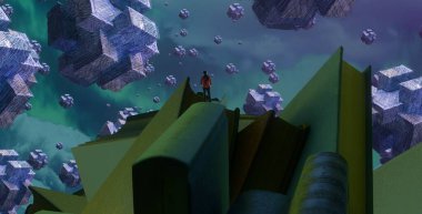 metin için alanı olan soyut kavramsal yaratıcı arkaplan 