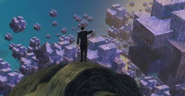 metin için alanı olan soyut kavramsal yaratıcı arkaplan 