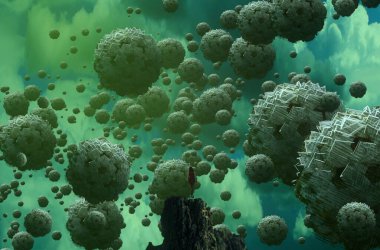 metin için alanı olan soyut kavramsal yaratıcı arkaplan 