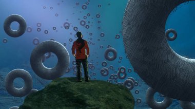 metin için alanı olan soyut kavramsal yaratıcı arkaplan 