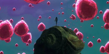 metin için alanı olan soyut kavramsal yaratıcı arkaplan 