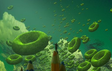 metin için alanı olan soyut kavramsal yaratıcı arkaplan 