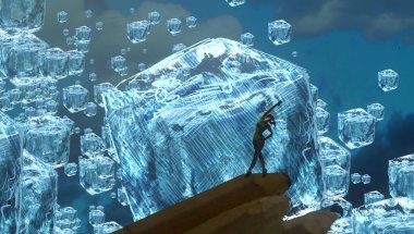 metin için alanı olan soyut kavramsal yaratıcı arkaplan 