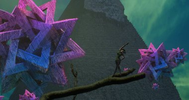 metin için alanı olan soyut kavramsal yaratıcı arkaplan 