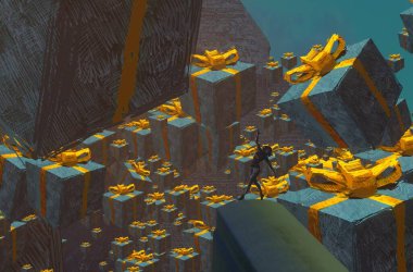 metin için alanı olan soyut kavramsal yaratıcı arkaplan 