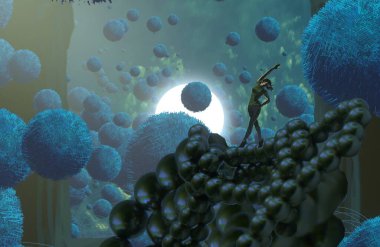 metin için alanı olan soyut kavramsal yaratıcı arkaplan 