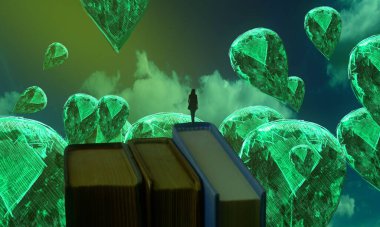 metin için alanı olan soyut kavramsal yaratıcı arkaplan 