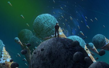 metin için alanı olan soyut kavramsal yaratıcı arkaplan 