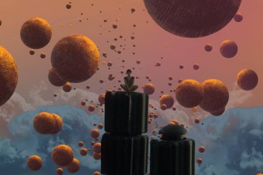 metin için alanı olan soyut kavramsal yaratıcı arkaplan 