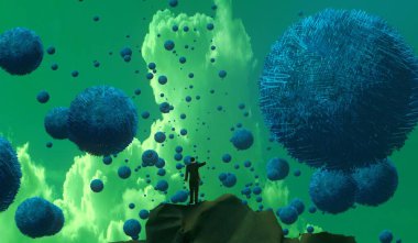 metin için alanı olan soyut kavramsal yaratıcı arkaplan 