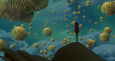 metin için alanı olan soyut kavramsal yaratıcı arkaplan 