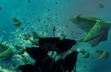 metin için alanı olan soyut kavramsal yaratıcı arkaplan 