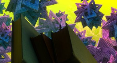 metin için alanı olan soyut kavramsal yaratıcı arkaplan 