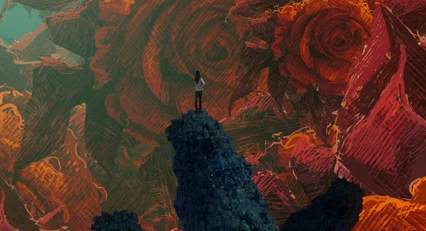 metin için alanı olan soyut kavramsal yaratıcı arkaplan 