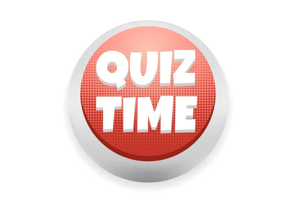 Quiz Time Sticker Quiz Time Square Isolated Sign Quiz Time Label