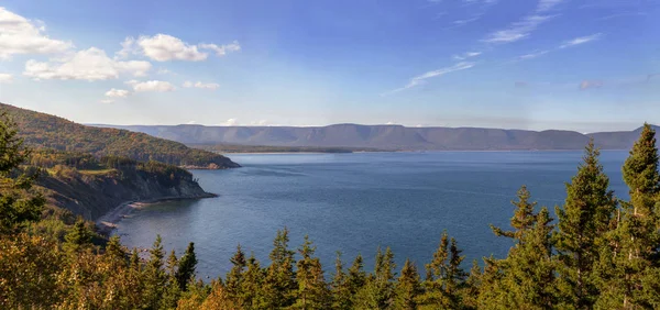 Panorama One Many Stunning Views Encountered Cabot Trail Nova Scotia — Stock Photo, Image