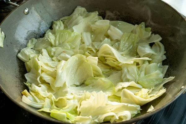 Een Chef Kookt Kool — Stockfoto