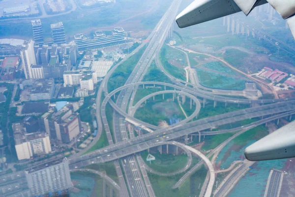 Аэрофотосъемка Города Чунцине Китай — стоковое фото