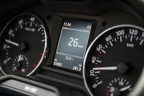 Car Dashboard Area Close — Stock Photo, Image