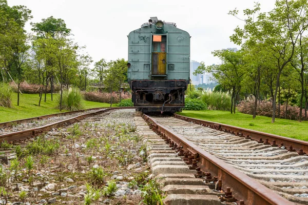 Chemins Fer Locomotives État Sauvage — Photo