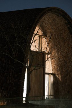 Jingdezhen, Jiangxi, Çin 'deki İmparatorluk Fırını Müzesi' nin mimarisine yakından bakın.