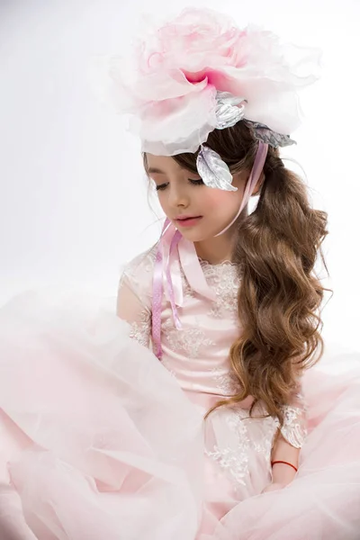 Young Beautiful Girl Pink Dress — Stock Photo, Image