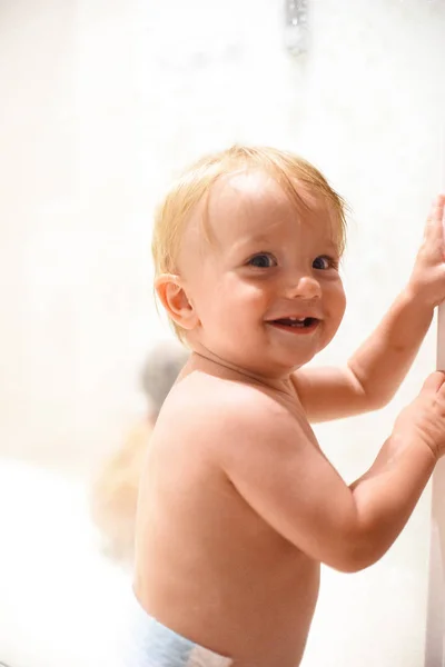 Portrait Cheerful Little Boy — Stock Photo, Image