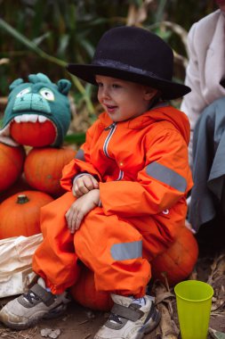 Cadılar Bayramı çocukları mısır tarlasında yürüyor